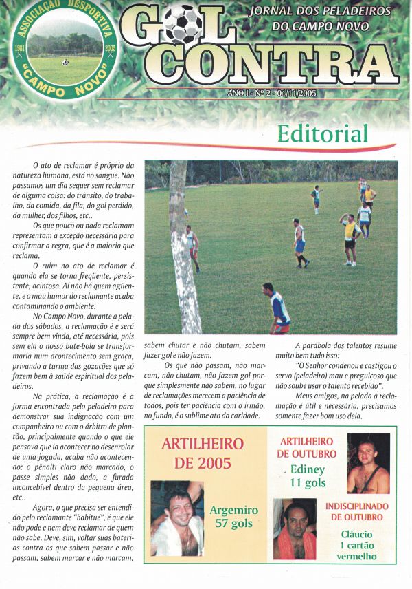 Jornal dos Peladeiros do Campo Novo