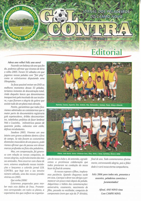 Jornal dos Peladeiros do Campo Novo